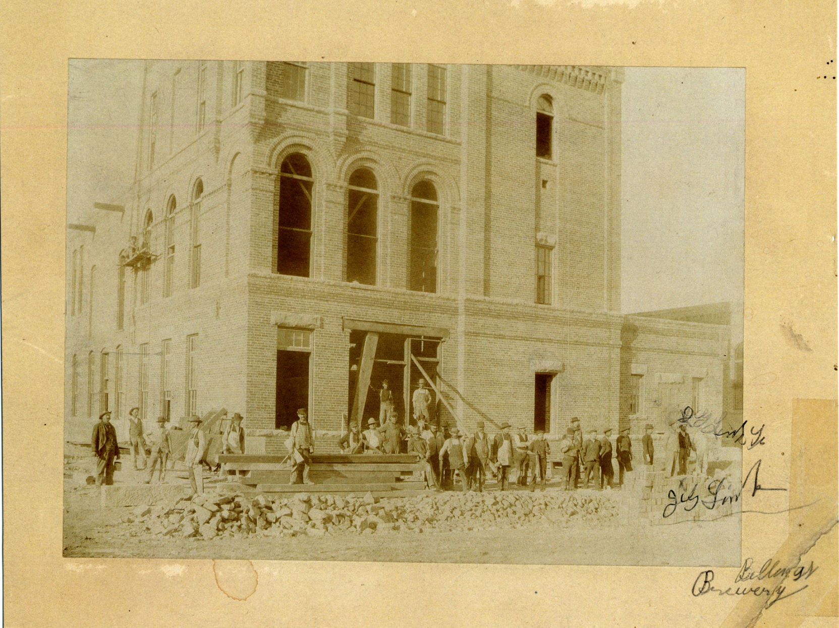Construction of the Billings Brewery
